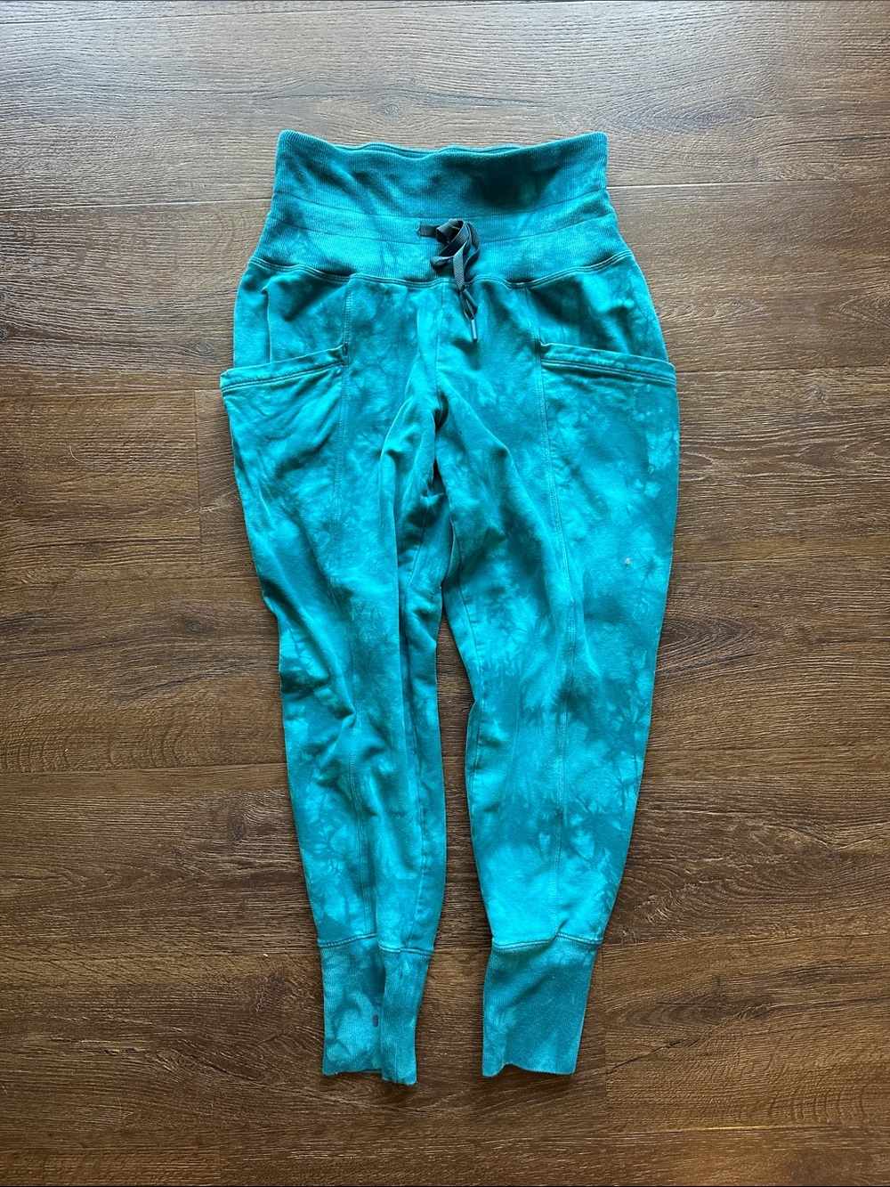 all in motion Teal Tie-Dye Joggers with High Waist
